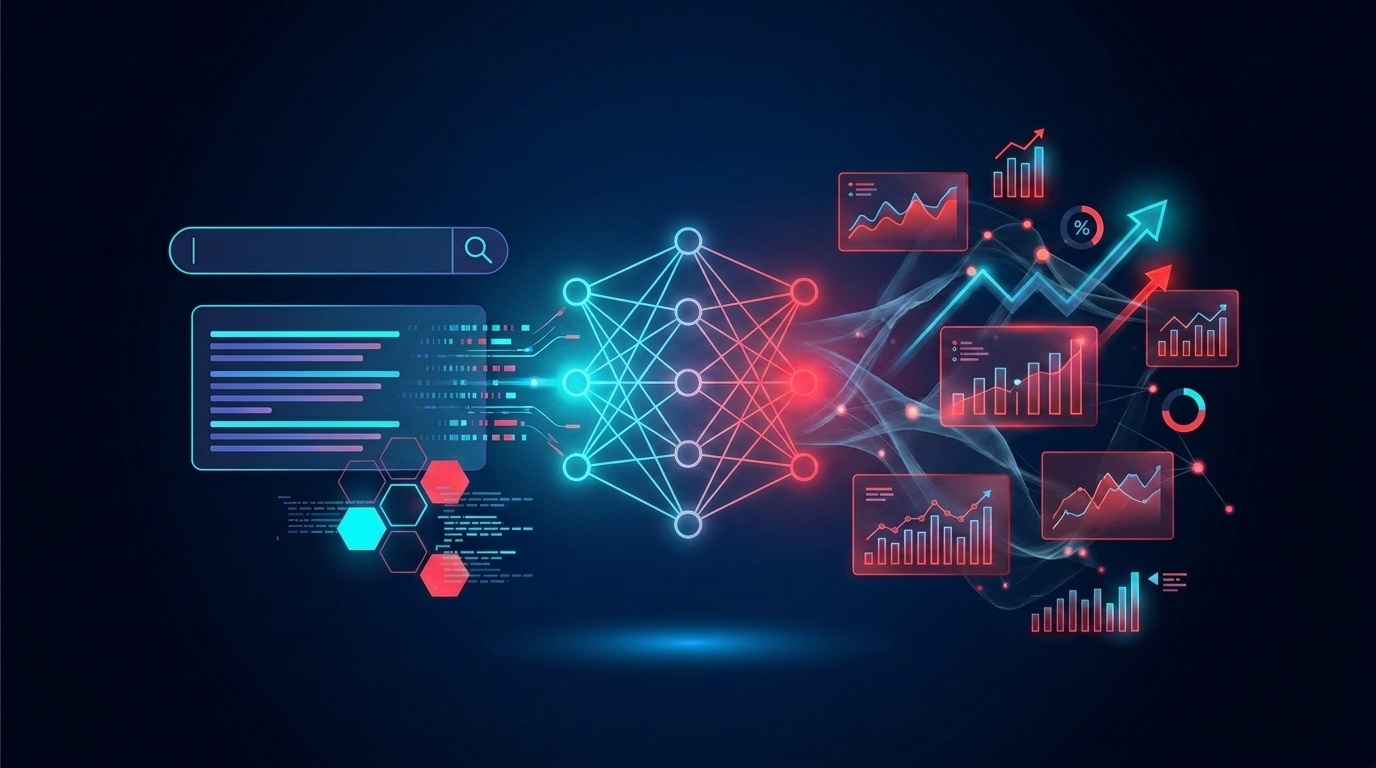 AI Search and Ghost Citations Banner showing digital neural network and search analytics